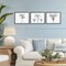 Stupell Industries Minimal Vintage Palm Tree Sketches 3pc Framed Giclee Set, design by Lettered and Lined